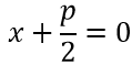 Уравнение директрисы параболы