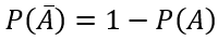 Вероятность противоположного события формула1