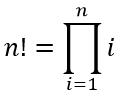 формула факториал