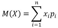 формула математическое ожидание