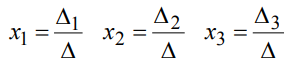 формулы Крамера