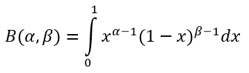 Бета функция формула