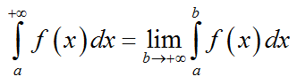 Несобственный интеграл первого рода формула