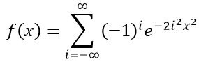 формула функции распределения Колмогорова