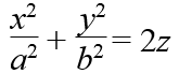 Эллиптический параболоид уравнение