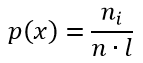 Эмпирическая плотность распределения выборки формула