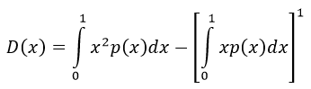 Формула дисперсии непрерывной случайной величины
