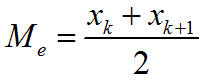 Формула для определения медианы четного ряда статистика