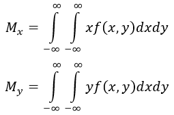 Формула математического ожидания двух непрерывных независимых случайных величин