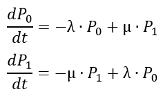 Дифференциальное уравнение Колмогорова одноканальная СМО