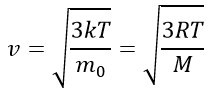 Скорость движения частиц формула