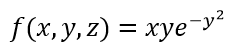 функция z=xy