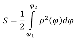 Площадь криволинейного сектора в полярной системе координат формула