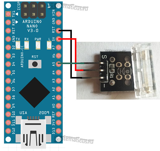 Датчик удара KY-031 схема подключения к Arduino