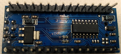 Arduino Nano вид сзади