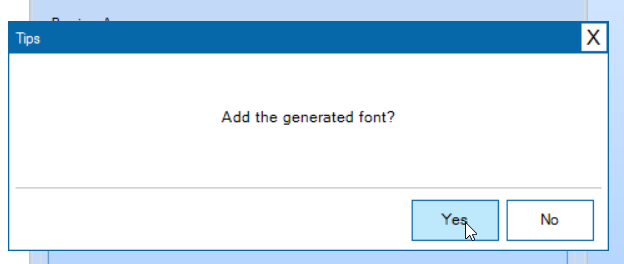 Add the generated font