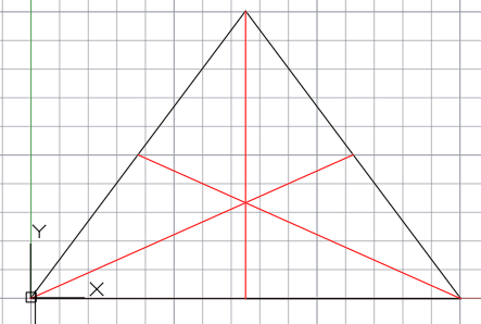 середина треугольника